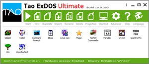 החלון הראשי של Tao ExDOS Ultimate